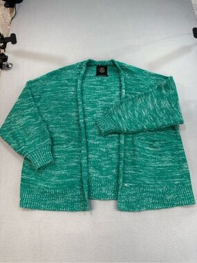 Urban Outfitters Teal Green Marled Knit Slouch Cardigan relaxed oversized S